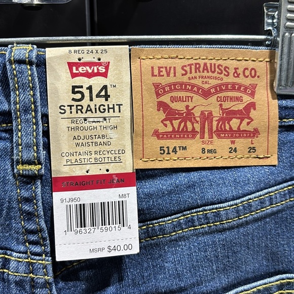 Levi’s Performance 514 straight fit jean,moisture wicking,adjustable waistband - Picture 3 of 7
